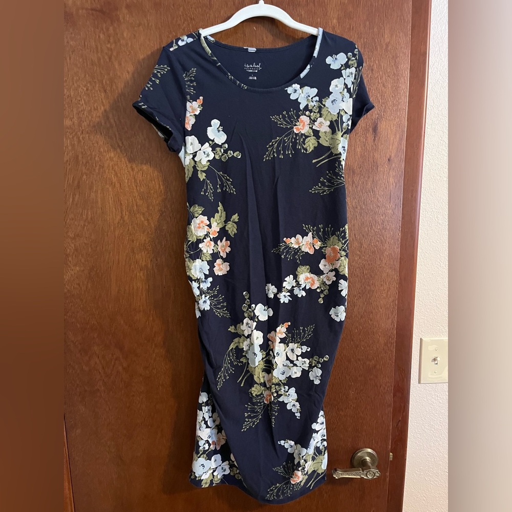 Isabel Maternity by Ingrid & Isabel Black Floral Maxi Dress